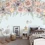 Nostalgic Dark Vine Flowers Wallpaper Mural