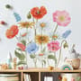 Colorful Wildflowers Wall Decal Sticker