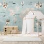Kids Political World Map Wallpaper Mural