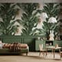 Exotic Banana Leaf Pattern Wallpaper Mural