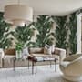 Exotic Banana Leaf Pattern Wallpaper Mural