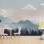Kids Mountain Landscape with Snow Wallpaper Mural