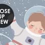 Soft Shining Planets and Astronaut for Boys Space Wallpaper Mural