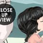 Cute Little Girl with Cat and Pink Lotus Cartoon Wallpaper Mural for Girls Room