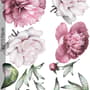 3D Dutch Floral Peony Flower Bouqet Wall Decal Sticker