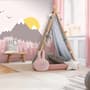 Kids Mountain Landscape with Trees Wallpaper Mural