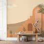 Abstract Desert Art with Stairs Wallpaper Mural