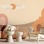 Abstract Desert Art with Stairs Wallpaper Mural