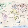 Kids Educational World Maps Wallpaper Mural