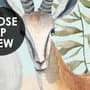 Watercolor Safari Animals in Forest Wallpaper Mural