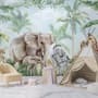 Kids Safari Animals with Cub Wallpaper Mural