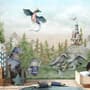 Kids Dragons Fairytale Cute Prince and Princess Wallpaper Mural