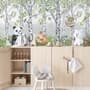 Kids Woodland Animals in the Forest Wallpaper Mural