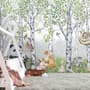 Kids Woodland Animals in the Forest Wallpaper Mural