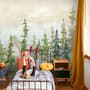 Watercolor Pine Tree Kids Nursery Forest Wallpaper Mural