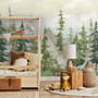 Watercolor Pine Tree Kids Nursery Forest Wallpaper Mural