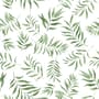 Watercolor Green Palm Leaf Pattern Wallpaper Mural