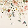 Watercolor Soft Peony Floral Blossom Wallpaper Mural