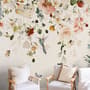Watercolor Soft Peony Floral Blossom Wallpaper Mural