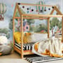 Cute Flying Animals with Treehouse for Kids Nursery Wallpaper Mural