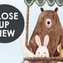Cute Flying Animals with Treehouse for Kids Nursery Wallpaper Mural
