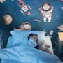 Kids Watercolor Space with Planets Wallpaper Mural