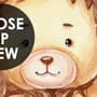 Cute Kids Animals on Train Wallpaper Mural