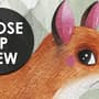 Cute Forest Animals with Kids Mountain Landscape Wallpaper Mural