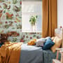 Nursery Watercolor Cute Forest Animals Pattern Wallpaper Mural