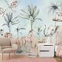 Jungle Animals with Banana Trees Kids Tropical Plants  Wallpaper Mural
