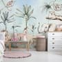 Jungle Animals with Banana Trees Kids Tropical Plants  Wallpaper Mural