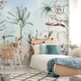 Jungle Animals with Banana Trees Kids Tropical Plants  Wallpaper Mural
