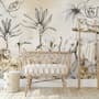 Jungle Animals with Banana Trees Kids Tropical Plants  Wallpaper Mural