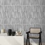Abstract Minimalistic Black and White Line Wallpaper Mural