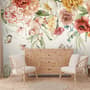Summer Floral Colorful Watercolor Blossom Wallpaper Mural