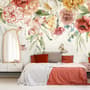 Summer Floral Colorful Watercolor Blossom Wallpaper Mural