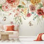 Summer Floral Colorful Watercolor Blossom Wallpaper Mural