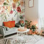 Summer Floral Colorful Watercolor Blossom Wallpaper Mural