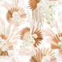 Neutral Boho Plants with Palm Leaf Wallpaper Mural