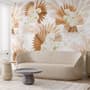 Neutral Boho Plants with Palm Leaf Wallpaper Mural