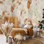 Neutral Boho Plants with Palm Leaf Wallpaper Mural