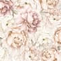Nursery Pastel Peony Watercolor Floral For Girls Wallpaper Mural