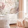 Nursery Pastel Peony Watercolor Floral For Girls Wallpaper Mural