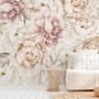 Nursery Pastel Peony Watercolor Floral For Girls Wallpaper Mural