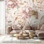 Nursery Pastel Peony Watercolor Floral For Girls Wallpaper Mural