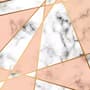 Gray Pink Marble Pattern Wallpaper Mural