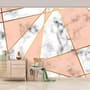 Gray Pink Marble Pattern Wallpaper Mural