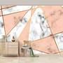 Gray Pink Marble Pattern Wallpaper Mural