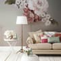 Pink Rose Red Peony Floral Bouqet Wall Decal Sticker