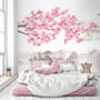 Cherry Blossom with Mountain Landscape Wallpaper Mural